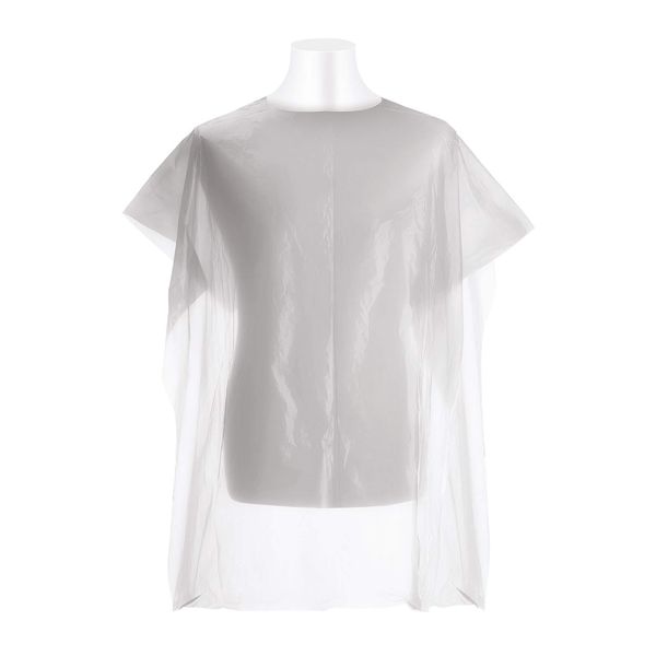 Koskaderm 30x Einwegumhang Cape Umhang PP, Färben etc., transparent