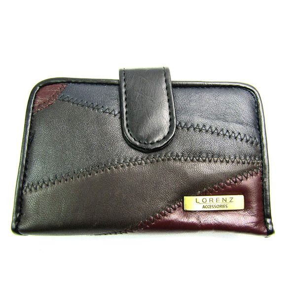 Ladies Soft Leather Patchwork Purse (Multi)