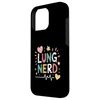 Pulmonary Therapist RT Respiratory Tech Nursing, Lung Nerd Case for iPhone 16 Pro