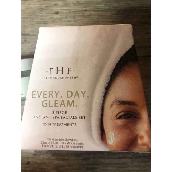 FarmHouse Fresh Every day Gleam Instant Spa Facial Set 3p Face Polish & Mask New