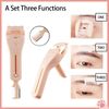Eyelash Curling Clip With Trimmer Comb 3 in 1 Protable Professional Make Up Tool
