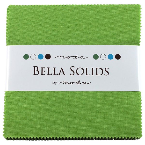 Bella Solids Lime Charm Pack 42 Squares 5" Moda Fabrics 9900PP 75