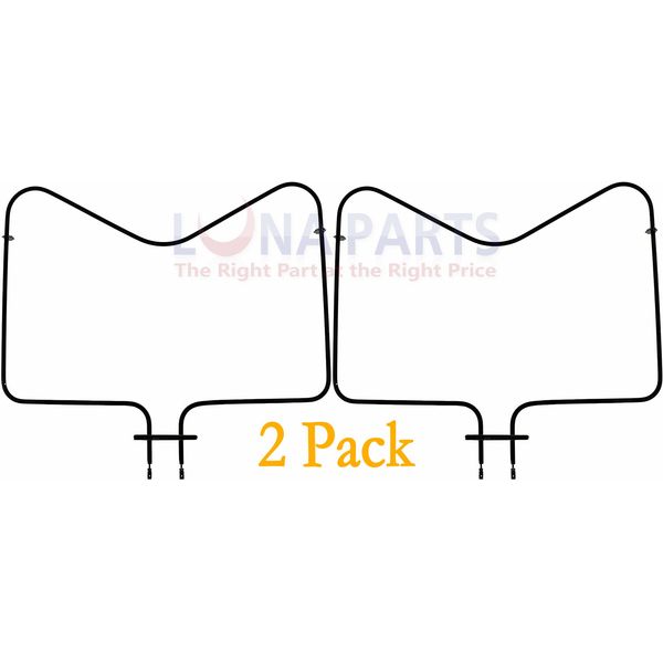 2 Pack Range Oven Bake Heating Element Whirlpool Kitchenaid WP9750213 PS402556