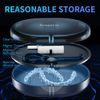 New Double-layer Retainer Storage Case with Belt Chewing,Removal Tool,Cleaning Brush,Built in Mirror Orthodontic Retainer Case,Mouth Guard Case,Denture Case