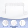 sourcing map 4pcs Downspout Adapter Gutter Downspout Straps 3x5 Inch Gutter Straps Extension Adapter, White