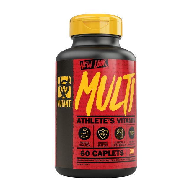 Mutant Multi - High Potency Vitamins with 75+ Ingredients Specifically Formulated for Heavy Lifting, 60 Tablets