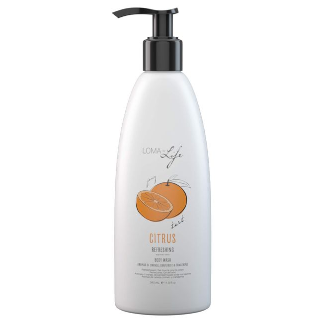 Loma Hair Care Refreshing Body Wash, Citrus, 11.5 Fl Oz