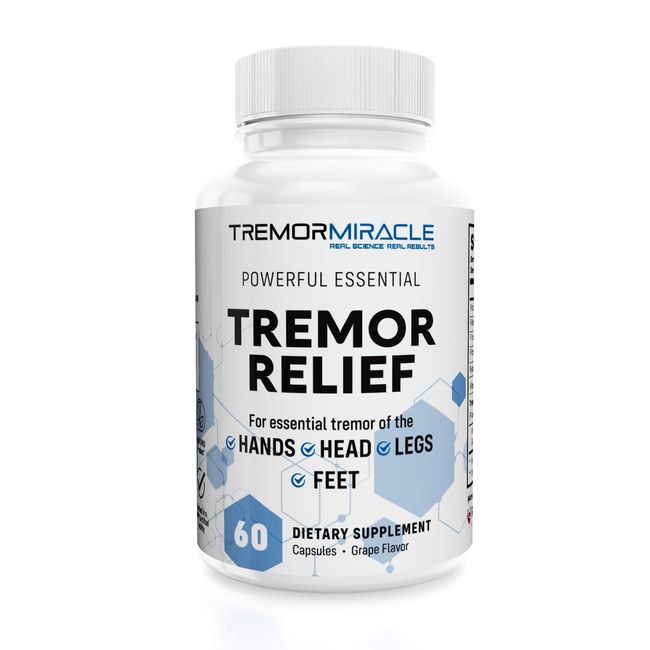 Real Science Nutrition Tremor Miracle Capsules - Essential Tremor Herbal Capsule Supplement  for Hands, Legs, Feet, Head Tremors