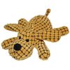 Patchwork Pet Waffle Wags Dog 14-Inch Squeak Toy for Dogs