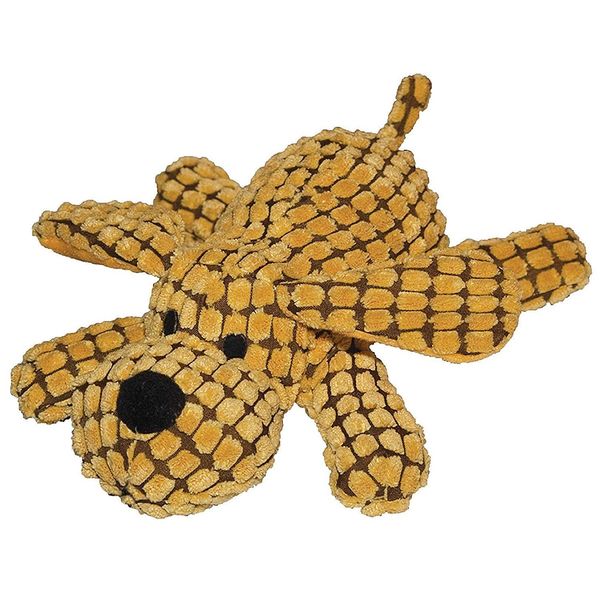 Patchwork Pet Waffle Wags Dog 14-Inch Squeak Toy for Dogs