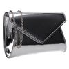 SwankySwans Women's Lenny Clutch Bag, Silver
