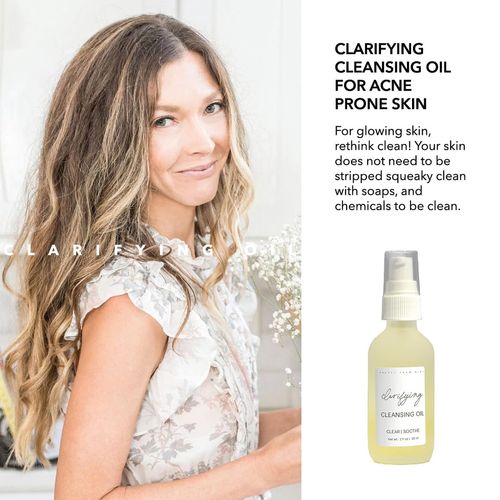 Pretty farm girl Clarifying Cleansing Oil - Clear & Soothe - For Acne Prone Skin - All Skin Types