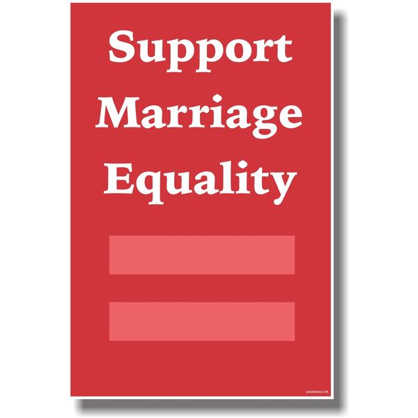 Support Marriage Equality 2 - NEW Classroom Motivational Poster