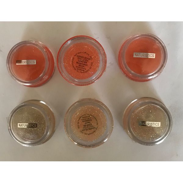 6 Naturistics summer Splash Glitter Lip Gloss please read below