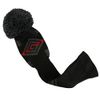 Scott Edward Grey Red Black Abstract Pattern Golf Head Covers Set of 3 Wood Clubs, with Rotating Number Tags