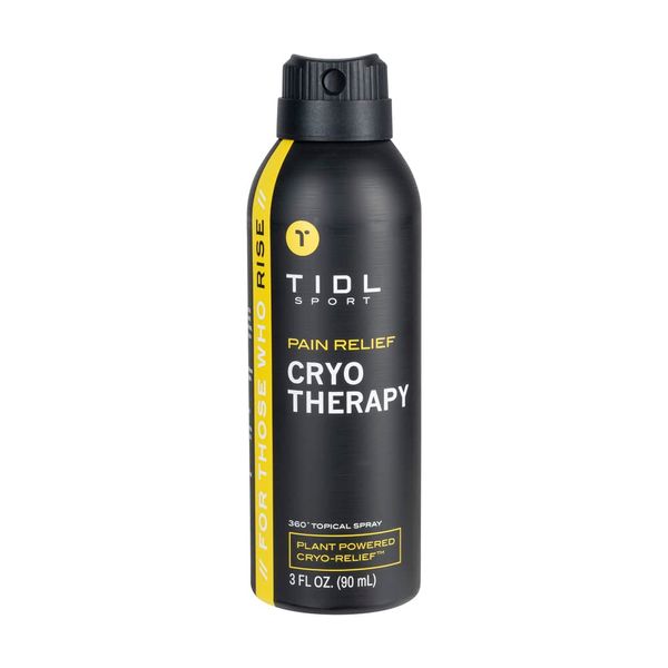 TIDL Plant Powered Cryotherapy Spray – Instant Cooling Pain Relief – Full Body Recovery – Organic Plant-Based Formula – Relieves Muscle and Joint Pain, 3oz