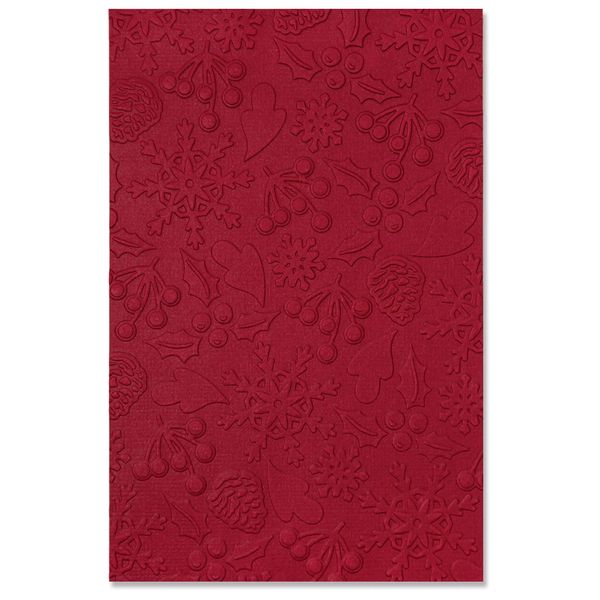 Sizzix Multi-Level Textured Impressions Embossing Folder Winter Pattern by Jennifer Ogborn | 665972 | Chapter 3 2022, Multicolor, One Size