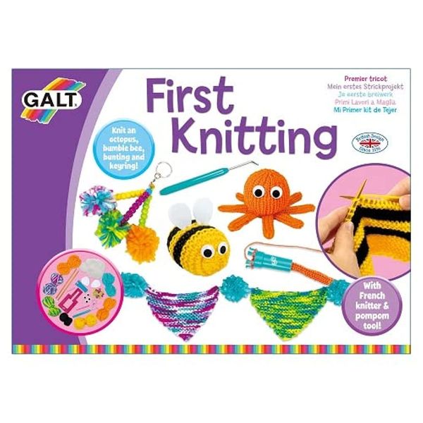 Galt Toys, First Knitting, Kids' Craft Kits, Ages 6 Years Plus, Medium