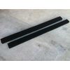 (2) 2' Long Marine Carpet Black Bunk Boards - 2x4