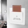 Power Key Card Sensor Switch Panel for Hotel Energy Saving with Electricity Recognition, ABS PC Material, 125K Frequency Induction Card Compatible, White