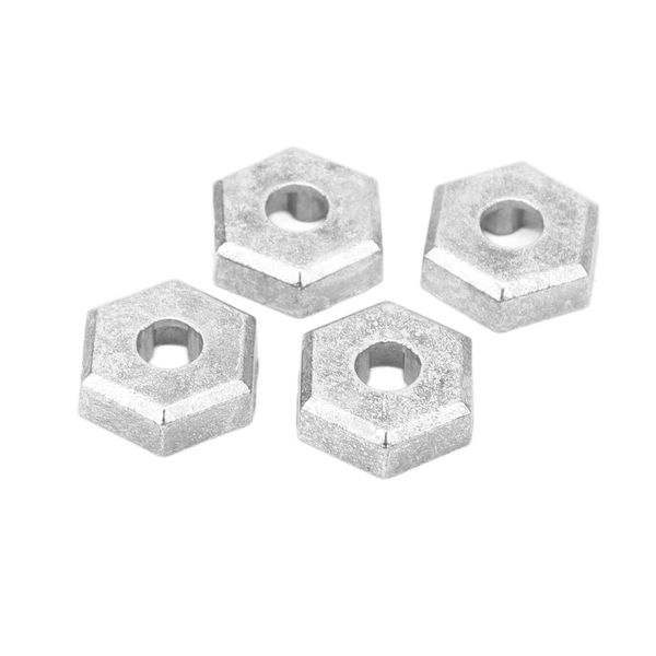 Rc Car Parts,4PCS 1/16 RC Wheel Hub Adapter RC Zinc Hex Connector Wheel Compatible for SCY 16101 16102 16103 16201 1/16.