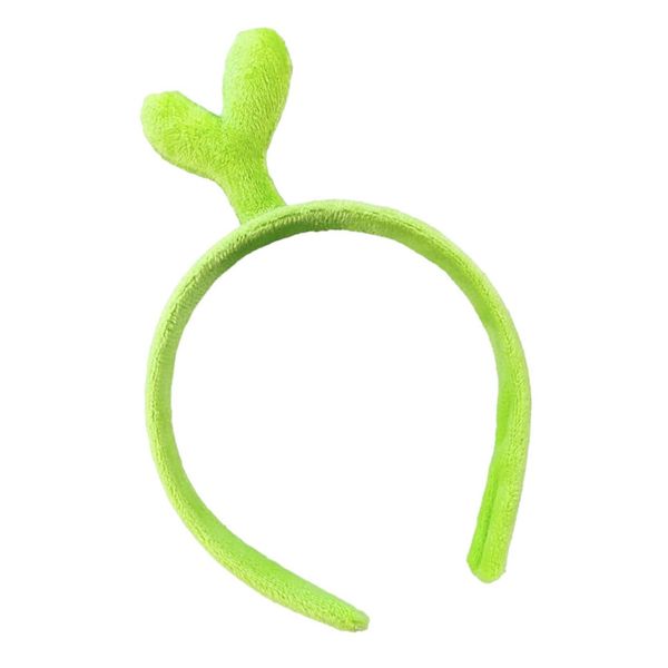 Mikinona Green Bean Sprout Headband Cute Headband Hair Accessories Hair Bands Hair Jewelry Sprouts Headbands Party Headbands Aldult Sapling Party Supplies Headgear Women's Fabric