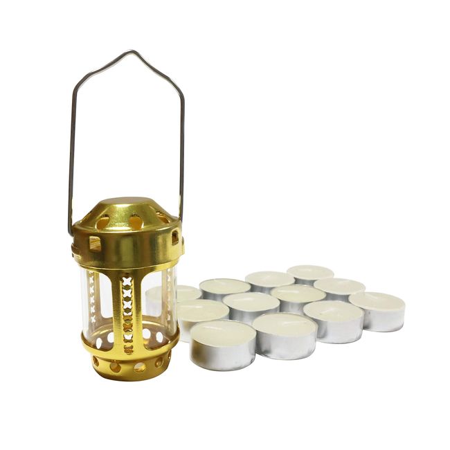 Kakuri Sangyo Kakuri Mini Candle Lantern with 12 Candles, Camping Outdoor Lamp