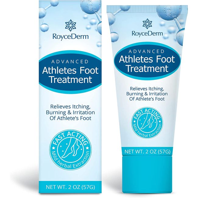 Roycederm Athletes Foot Treatment, Athletes Foot Cream Extra Strength, Foot Fungus Treatment, Foot Repair Cream for Healthy Feet, Fast Relief for Athletes Foot Fungal Infections