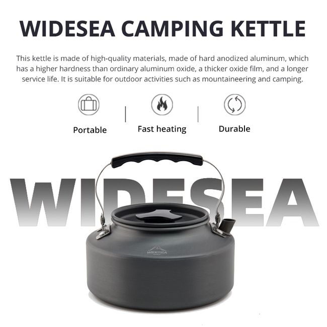  Camping Kettles for Boiling Water, Durable Outdoor