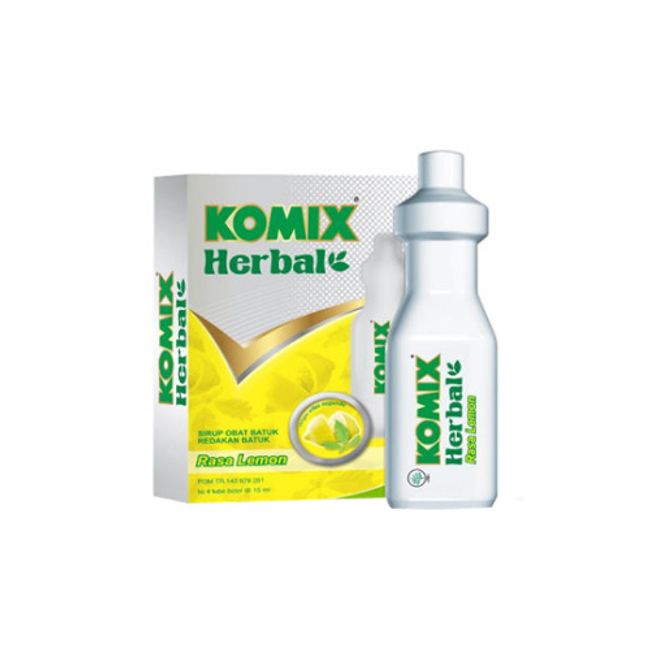 Komix Herbal Lemon Tube Pack @10 ml 4 Tubes (Pack of 2), 10ml