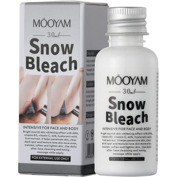 Snow Bleach Cream for dark spot remover for body, Intimate Areas-Underarm, Neck, Armpit, Knees, Elbows, Dark Spot Remover Cream, Skin Lightening Bleaching Cream for Face and Body.