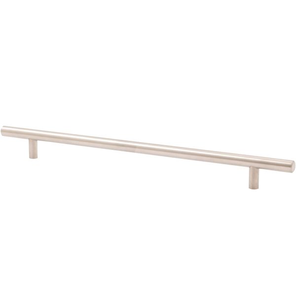 Bar Cabinet Pull, 256 Millimeters, 336mm Overall Length, Satin Stainless Steel b