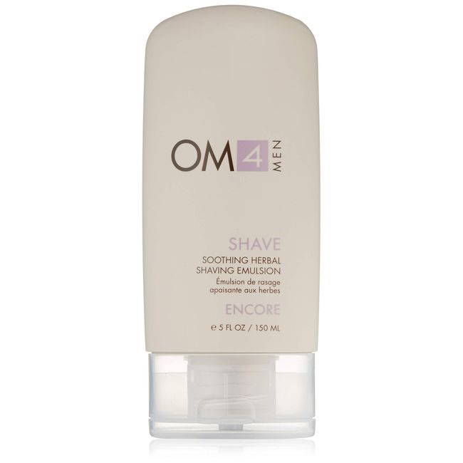 Organic Male OM4 Shave: Soothing Herbal Shaving Emulsion, 5.0 oz.