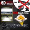 Pair 7" Mini LED Work Light Bars Spot Flood Offroad Driving ATV 4WD SUV UTV UTE