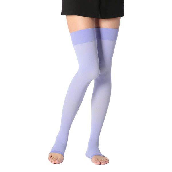 Fukusuke SUPER SUPPORT Super Support Nighttime Socks, 1 Pair Set, Women's, Lavender, M, lavender