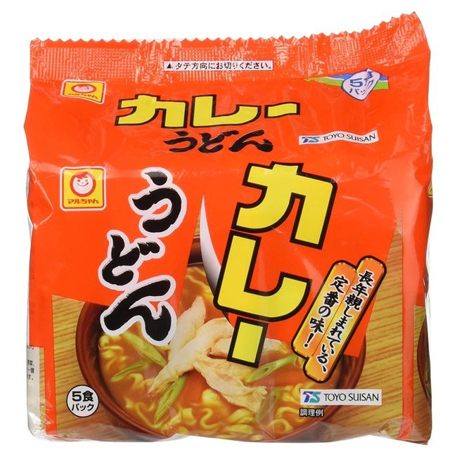 Maru-chan Curry Udon Noodles, Pack of 5
