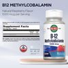 KAL Methyl B12 1000mcg 90 Count Fast Dissolving Raspberry Energy Supplement
