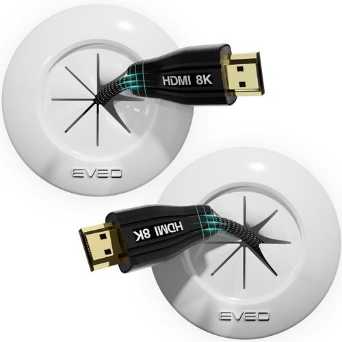 EVEO TV Cord Hider for Wall Mounted TV - TV Cord Hider Kit, Cord Hiders for TV on Wall, Wire Hiders for TV on Wall & Behind Wall TV Wire Kit Cable Hider for Wall Mount TV Cable Hider Wall kit (White)