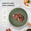 17 Pieces Cookware Set Pots and Pans Set Granite Coated Non Stick Bakeware Set