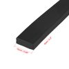 sourcing map Solid Rectangle Rubber Seal Strip 15mm Wide 5mm Thick, 1 Meter Long Black