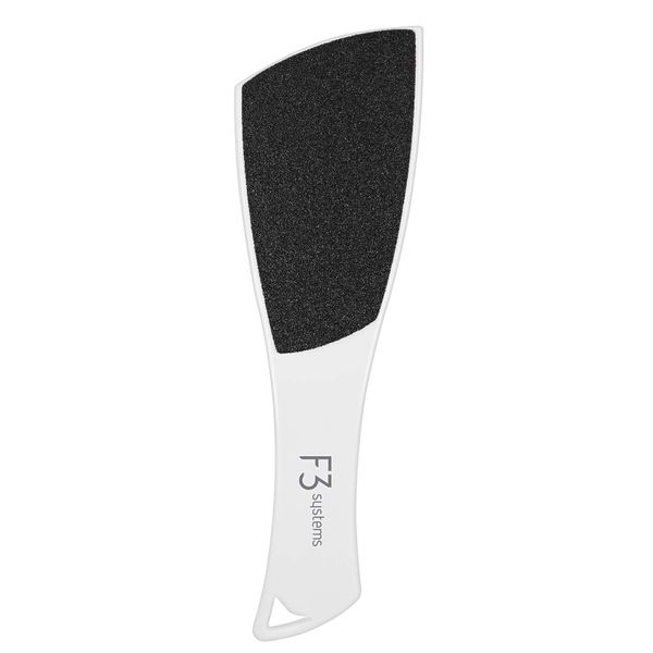 F3 Systems S-Line Emery Foot file, Colossal Double-Sided Pedicure Tool, Effective for Cracked Heel, Ergonomic Design for Easy Grip