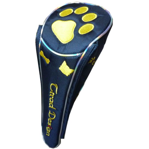 Golf Head Cover Driver Paw Magnetic (Navy, Driver)