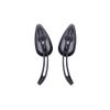 Motorcycle Teardrop Skull Rearview Mirrors for Harley Dyna Electra Glide Softail