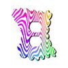 Off The Wall Plates - Fun Squigley Rainbow Decorative Acrylic Electrical Cover - Single Outlet