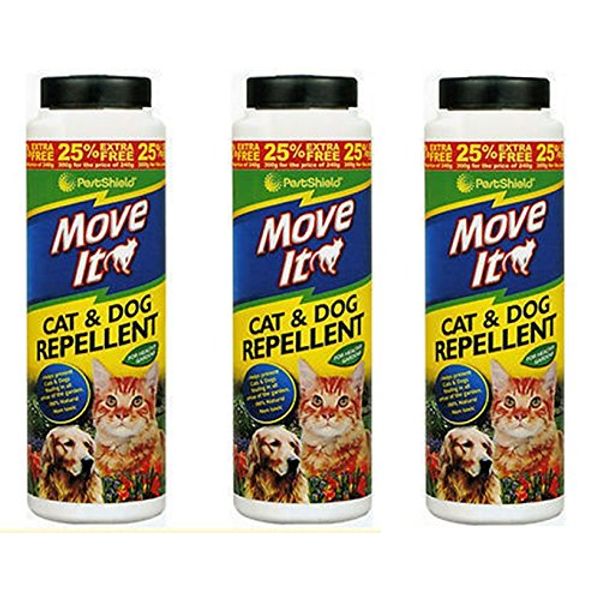 3 x Move It Cat & Dog Repellent 300g – 100% Natural & Non Toxic Pestshield New