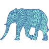 CafePress Blue Elephant 15 oz (444 ml) Ceramic Coffee Mug