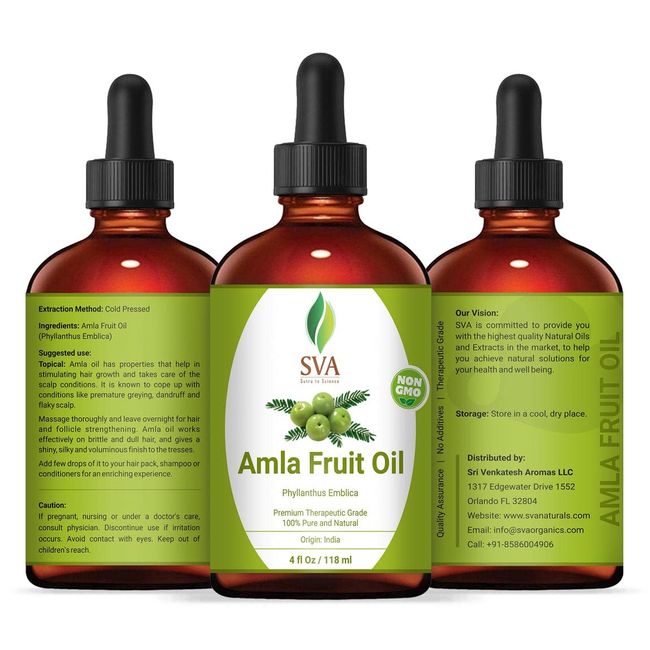 Amla Hair Treatment Oil 4oz 100% Natural