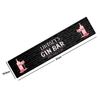 Artylicious Personalised SMALL Gin Bar Runner Mat - Pink Gin Black Brick home bar mat
