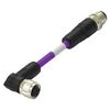 Sensor Cord, 5P M12 Plug to M12 Receptacle, 3.3', Sensor Actuator Cable Assemblies, TAA756A5501-002