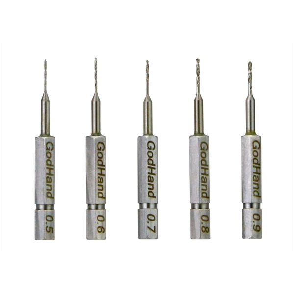 GodHand GH-DBQ-5A Quick Drill Bit Set of 5 (A) Hobby Tools